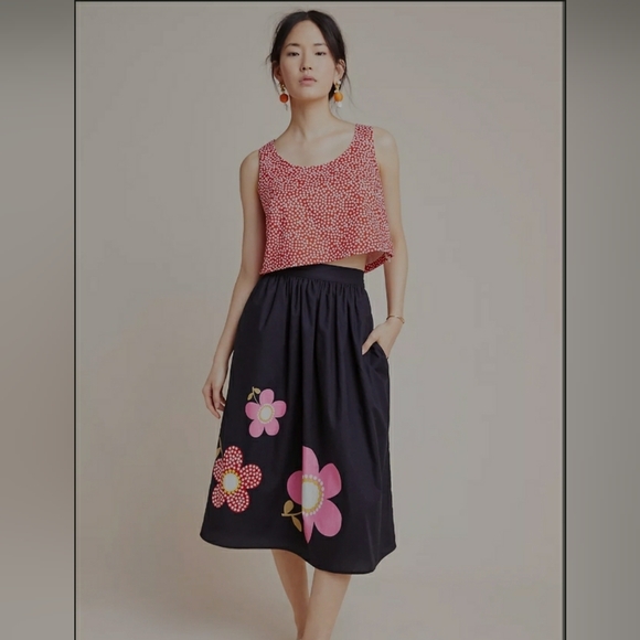 Like New Anthropologie Corey Lynn Calter Anna Midi Skirt - Picture 1 of 11